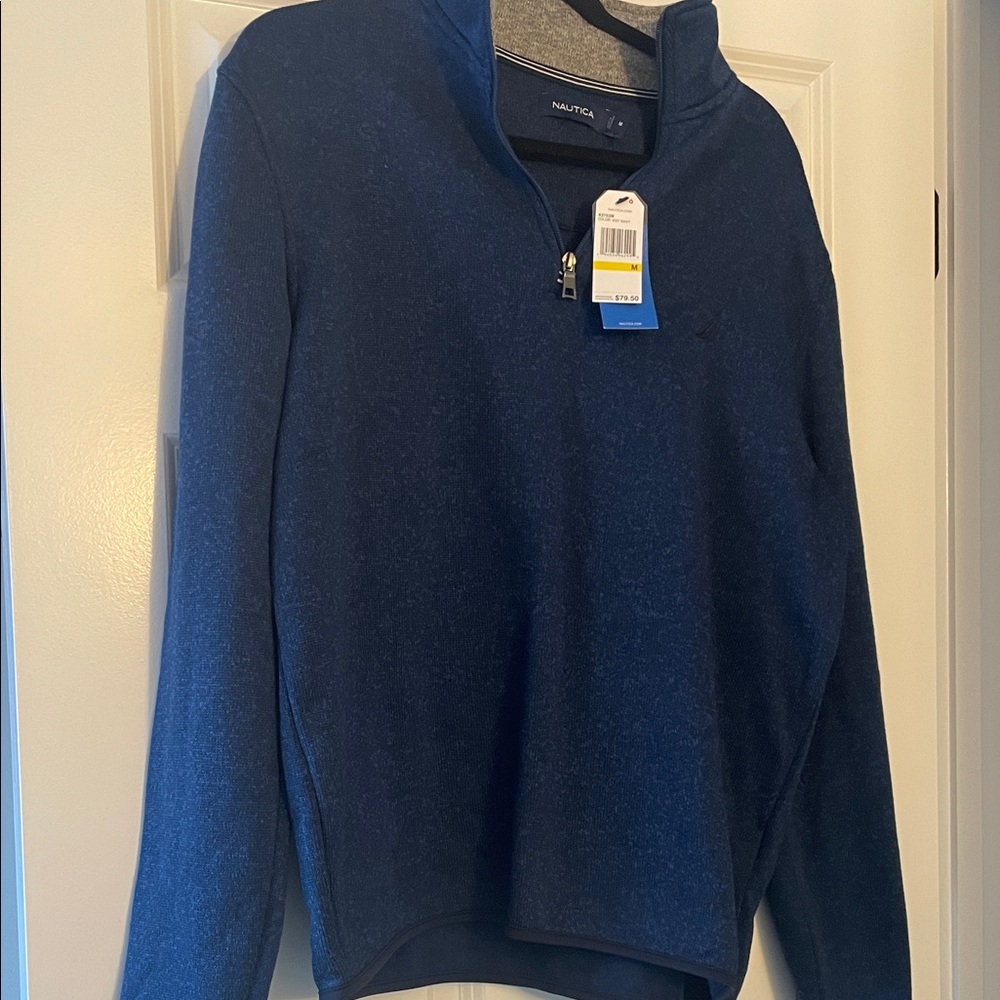 Nautica Men's Navy Zip-Up Sweater